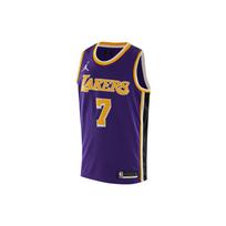 Jordan NBA Team Print Loose Comfortable Jersey Tank, Lakers Edition, Anthony No. 7 Men Tops Purple CV9481-514 M blue