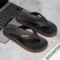 Fashion Men's Flip Flops for External Wear Non Slip Outdoor Casual Flip Flops for Men's Beach Sandals 40 mėlyna