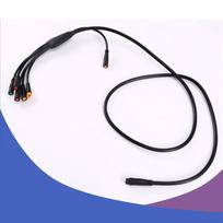 IP67 Rate 9Pin Scooter Controller Cable Waterproof Connector Wire for Signal Transmission & Waterproof Performances 1 black