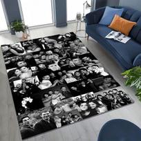 3D The Vampire Diaries Damon Salvatore Rug for Bedroom Living Room Sofa Home Doormat Decor, Large Kids Play Non-slip Floor Mat 40x60cm( 15x23in ) gray