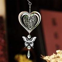 3D Kinetic Crystal Suncatcher Wind Spinner Mirror Reflective Wind Chimes Hanging Bird Deterrent Glass Pendant for Outdoor brown