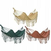 Sodo hamakas su boho kutais 290x100 cm, 290x100 cm