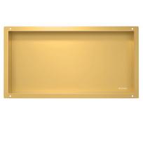 Įleidžiama sieninė lentyna Balneo Wall-Box No Rim, aukso spalvos, 60x30x10 cm