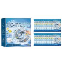 Washing Machines Cleaning Tablets Effective Cleaning, Eliminates Dirt Washer Decontamination Tablets 20Pcs/Box 1 white