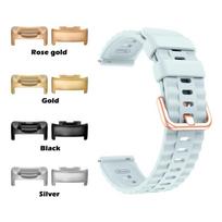 Compatible with Fitbit Charge 6 5 Women Girl Rose Gold Buckle Wristband for Chagre 5 6 Metal Connector Replacement Watch Strap Charge 5&Silver Connector mėlyna