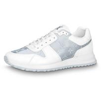 LOUIS VUITTON Run Away sportbačiai 'Balti su pilku monograma' 1A8KIU 39 white