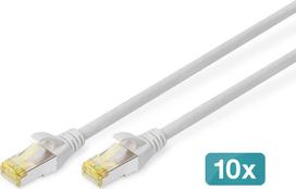 Digitus CAT 6A S/FTP patch cable, 10 pieces