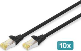Digitus CAT 6A S/FTP patch cable, 10 pieces