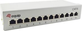 Equip 12-Port Cat.6 Desktop Patch Panel , Light Grey