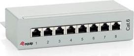 Equip 8 Ports Cat.6 Desktop Patch Panel, Light Grey