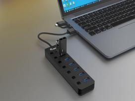 Equip 7-Port USB-A3.2-Hub->7xUSB-A 3.2 +USB-C Adapter  5Gbps