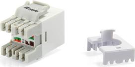 Equip Cat.6 Unshielded Keystone Jack LSA, Slim Type, White