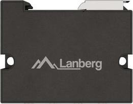 Lanberg Switch PoE Extender 1xIn 3xOut Fast Ethernet Din Rail at 30W metal clips | DIN-FE4-AT-30W