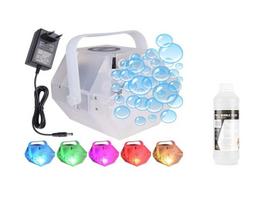 Rinkinys Light4Me Bubble LED efektyvus burbuliavimo mašina + beamZ FBL1 burbulų skystis, 1L
