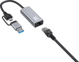No Name LevelOne Adapter GigaBit    USB-C/-A3.0->RJ45        2.5Gbps