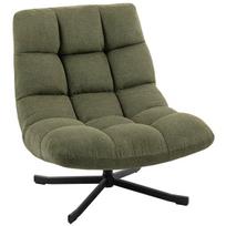 Lounge kėdė 75x95x90 cm žalia Chenille apmušalai