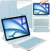 4kom.pl  z klawiaturą 360 do iPad Air 13 M4/ M3/ M2 2026/ 25/ 24 aizsargājošs niebieskie | 5908056011443 | 5908056011443