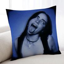 Singer B-Billie E-Eilish-ES cushion cover Home Bedding Sofa living Room pillowcase Simple Soft Skin Cushion Cover Party Gift 12x12Inch