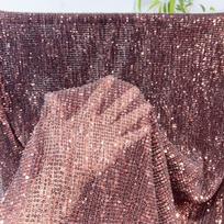 3mm Straight Flat Sequins Embroidered Robust Beads Embroidery Mesh Wedding Dress Children's Clothing Sequin Fabric By The Yard 1Yard black