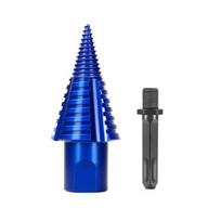 Medienos skaldymo grąžtas, 110 mm tvirtas rąstų skaldytuvas su sriegiu, didelio anglies plieno konstrukcija, kelios veleno parinktys 110MM round handle connecting rod