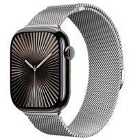 Metalinė Milanese apyrankė Apple Watch juostai Ultra3/2 49mm 11 10 9 8 7 Magnetinė apyrankė iWatch 6 5 4 SE2 46mm 45mm 41mm 44mm 40mm 38mm-40mm-41mm sidabras