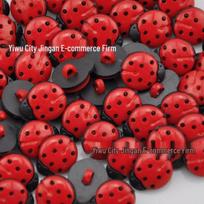 10/50/100 boružėlių sagų maišelis „pasidaryk pats“ drabužių aksesuarams 100 pcs/bag * 13mm * 16mm * ladybug * painted