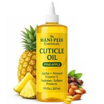 Professional Cuticle Oil Refill – 207/7 fl oz ml Bulk Pack with Precision Nozzle for Easy Refilling | Pineapple‑Scented Formula with Jojoba Oil, yellow