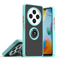 Armor Matte Case For Xiaomi Redmi 14C 4G Poco C75 Cover Ring Magnetic Holder Stand Shockproof Coque Fundas Redmi 14C 4G dangaus mėlyna spalva