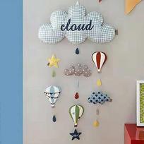 Ceiling Mobile Crib Hanging Garland Baby Shower Gift Decoration Pendant Outer space black