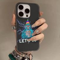 Gorilla Tag Jmancurly Monke Merch For IPhone 17 16 15 Plus Pro Max 12 14 Plus 11 13 Wave Corrugated Stripe Funda Phone Cover iPhone 15 pro gray