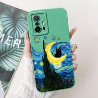 Dėl Xiaomi Mi 11T 6.67  dėklo prabangus gėlių animacinis astronautas minkštas silikoninis dangtelis Xiaomi Mi 11T MI 11T Pro 5G telefono dėklui Funda Xiaomi Mi 11T 5G blue