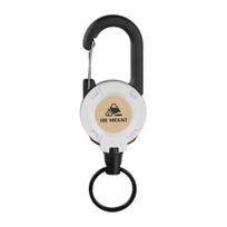 Retractable Keychain with 60CM Steel Holder Clip Carabiner Badge Reel Wire Rope Multifunctional Key Ring balta