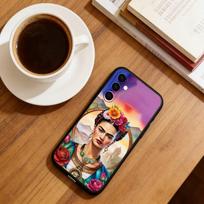 Art of Frida Kahlo Phone Case Black Silicone Soft For Samsung Galaxy A73,A72,A71,A70,A53,A52,A51 Samsung a73 5g