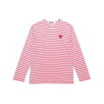 Comme des Garçons PLAY COMME des GARCONS PLAY Kawakubo Rei Dryžuota Meilė Ilgomis Rankovėmis Rožinė Vyriška AZ-T278-051-3 L white
