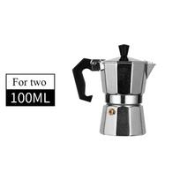 150 300 600 Aluminum Moka Pot With Electric Burner Stove Top Coffee Maker Espresso Percolator Mocha Kettle Heater Home Household gray