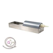 Vištidės girdykla su plūdės mechanizmu Automatinis girdymo lovelis Nerūdijantis plienas 40CM without Divider Lid gray