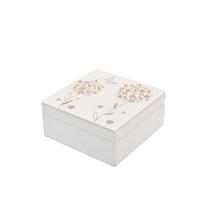 Dėžutė stiklinė balta su kristalais 15x15x7.5 cm SP3398JB Sophia Widdop