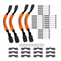 Kayak Handle Side Mount Kayak Carry Handle Grab Moulded Kayak Carrying Handle Set Webbing Kayak Handle Replacements Set 1 oranžinė