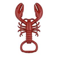Metal Lobster Corkscrew Bottle Opener Multifunctional Portable Keychain Creative Wine Bottle Remover Wine Bottle Opening raudona