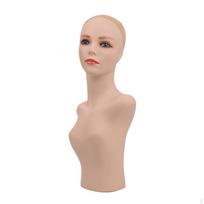 Mannequin Head and Shoulders Form Smooth Finished Pale bust beige