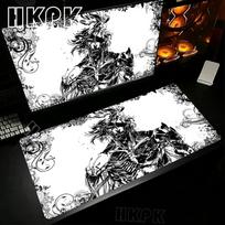 XXL Large Metal Gear Solid Mouse Pad E-sports Non-slip Mousepad Laptop Gaming PC Lock Edge Thickened Computer Keyboard Desk Mat 30cmx60cm(11.8x23.6inch) gray