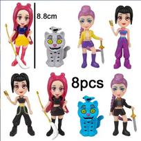 Kpop Demon Hunters Figure K Pop Demon Hunters Figures Huntrix Figures Toy Derpys Tiger Rumi Mira Zoey Sussy Figurine Ornament gray