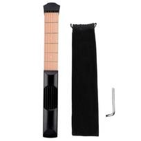 6 skirsnių gitaros akordų treniruoklis Gitaros kaklelio praktikos įrankis Kišeninis gitaros praktikos kaklelis 1 beige