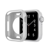 Soft Silicone Case for Apple Watch Series 11 10 46mm 42mm Accessories Protective Shell Bumper iwatch series 10 46 mm 42 mm Cover series 11 10 42mm šviesiai pilka spalva