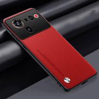 Plain Leather Case For ZTE nubia Z80 Ultra Z70S Ultra z70 ultra Z60s Pro Hard Camera Protect Cover ZTE nubia Z80 Ultra red