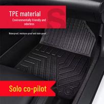 Toyota Highlander TPE Floor Mats for 2015-2023 Seven-Seater Model – Double-Layer Wear-Resistant 22-23 New Highlander - 7 Seats red
