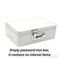 1Pcs Piggy Bank Organizer With Lock Iron Box Password Lock Money Saving Coin Box Treasure Box For Cash Dollars Cents Kid Gift balta
