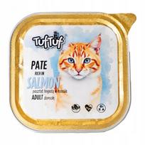 Šlapių kačių ėdalas TufTuf su lašiša, paštetas, 100 g