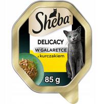 Šlapias kačių ėdalas Sheba Delicacy su vištiena drebučiuose, 85 g