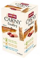 Katėms skirta Animonda Carny COUNTRY vištienos, žąsies, upėtakio ir elnienos paštetas, 6x100g